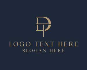 Modern Elegant Company Letter DT logo