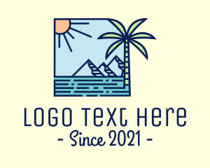 Mountain - Tropical Mountain Resort logo design