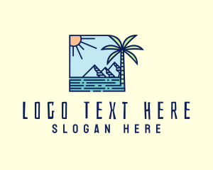 Tropical Mountain Resort logo design