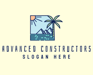 Tropical Mountain Resort logo design