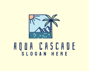 Tropical Mountain Resort logo design