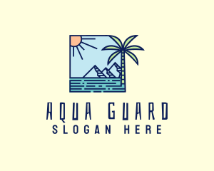 Tropical Mountain Resort logo design