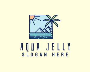 Tropical Mountain Resort logo design