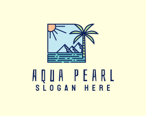 Tropical Mountain Resort logo design