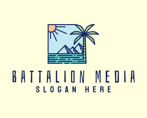 Tropical Mountain Resort logo design