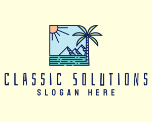 Tropical Mountain Resort logo design