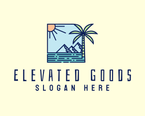 Tropical Mountain Resort logo design