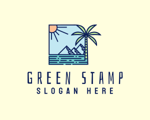 Tropical Mountain Resort logo design