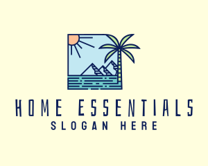 Tropical Mountain Resort logo design