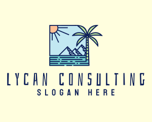 Tropical Mountain Resort logo design