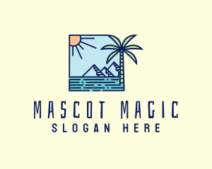 Tropical Mountain Resort logo design