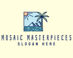 Tropical Mountain Resort logo design