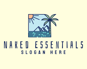 Tropical Mountain Resort logo design