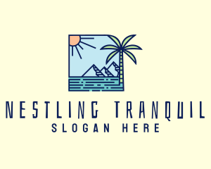 Tropical Mountain Resort logo design