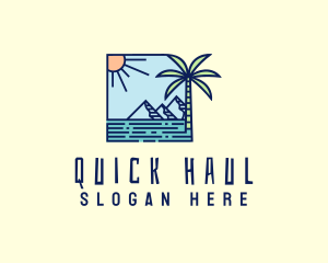 Tropical Mountain Resort logo design