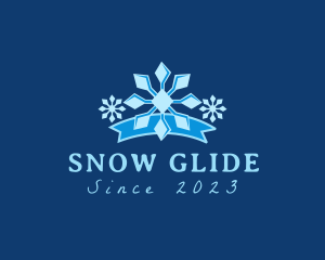 Winter Snow Banner logo design