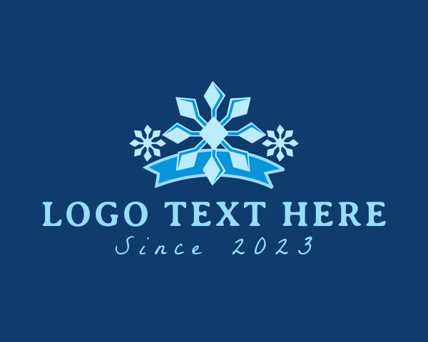 Winter Snow Banner logo