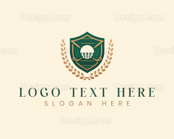 Luxury Golf Sports Tournament Logo