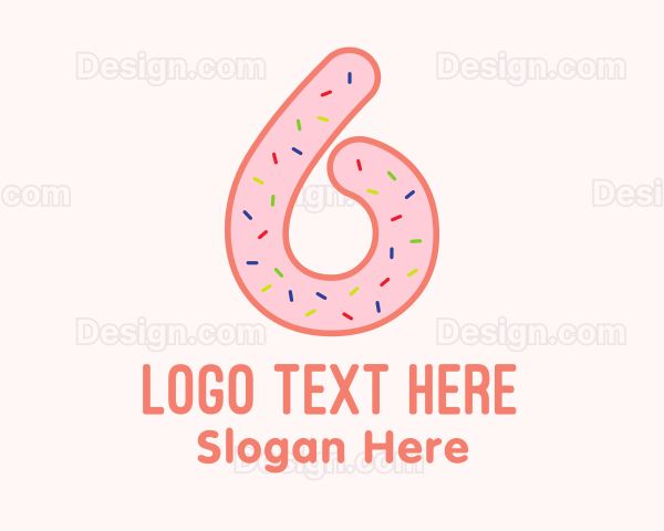 Sprinkles Donut Number Six Logo