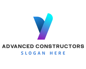 Modern Digital Letter Y logo design