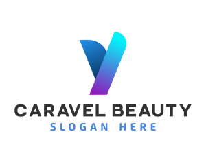 Modern Digital Letter Y logo design