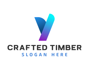 Modern Digital Letter Y logo design