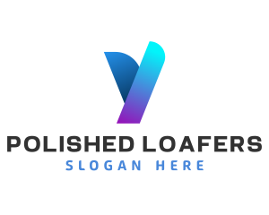 Modern Digital Letter Y logo design