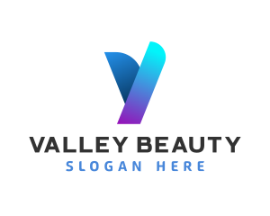 Modern Digital Letter Y logo design