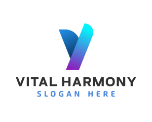 Modern Digital Letter Y logo design