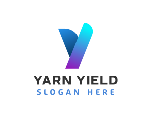 Modern Digital Letter Y logo design