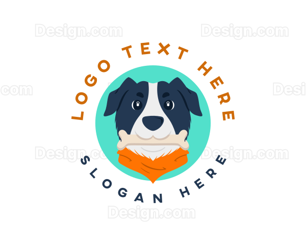 Cute Dog Bandana Logo