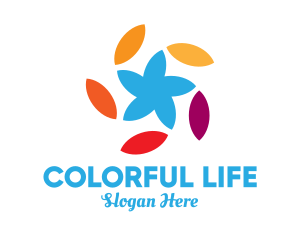 Colorful Star Art  logo design