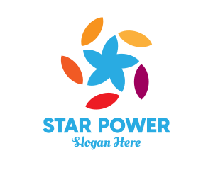 Colorful Star Art  logo design