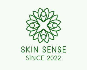 Flower Cosmetics Skin Care  logo design