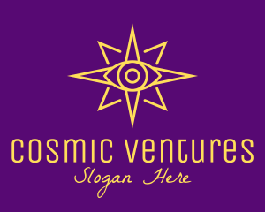 Yellow Mystic Eye Star logo design