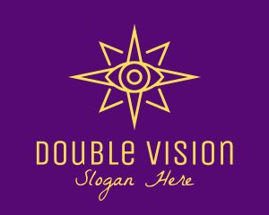 Yellow Mystic Eye Star logo design