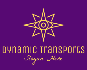 Yellow Mystic Eye Star logo design