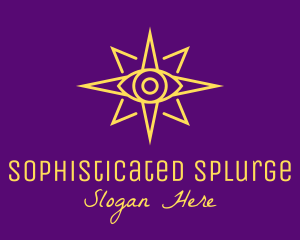 Yellow Mystic Eye Star logo design