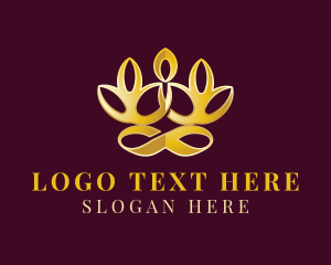 Luxury Lotus Flower Yoga  logo