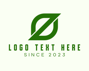 Green Letter Z Leaf logo