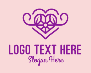 Purple Jewel Heart logo