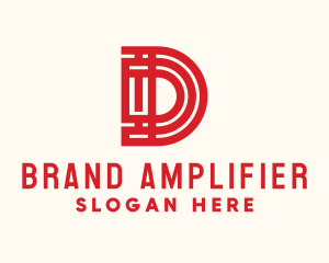 Oriental Hotel Letter D logo design