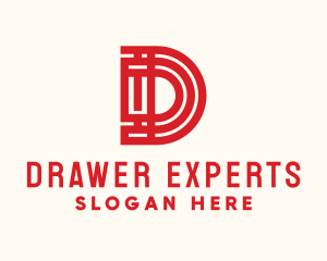 Oriental Hotel Letter D logo design