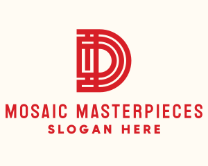 Oriental Hotel Letter D logo design