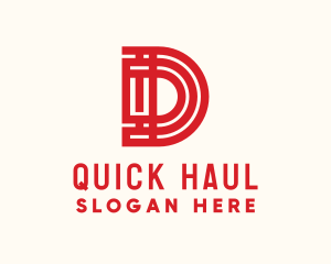 Oriental Hotel Letter D logo design