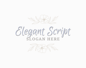 Premium Elegant Script logo design