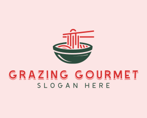 Asian Noodles Dining logo design