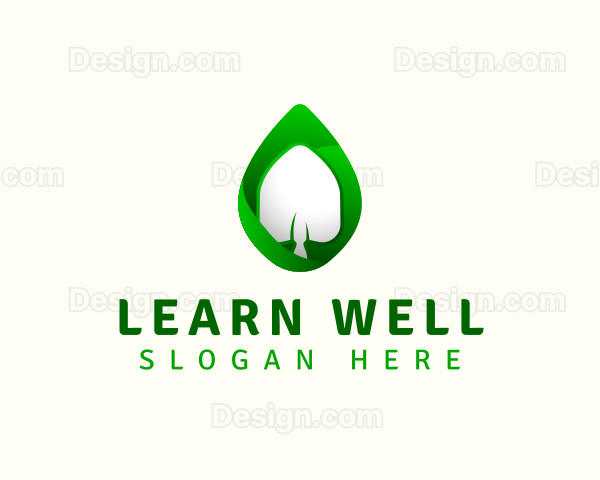 Garden Shovel Leaf Logo