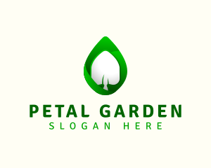 Garden Shovel Leaf logo design