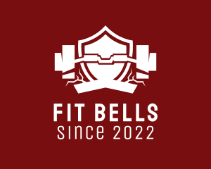 Fitness Weightlifting Dumbbell  logo design